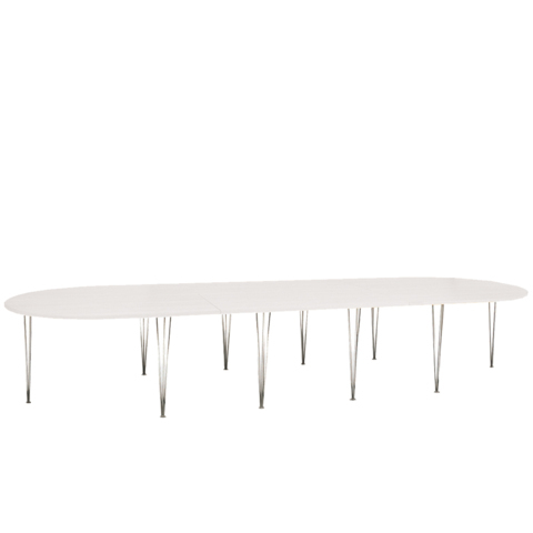 Tables FR-Table CONFERENCE OVALEX3 Pieds fils
