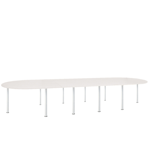 Tables Table CONFERENCE OVALEX3 Pieds tube